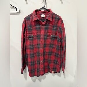 Mens carhartt flannel size L tall